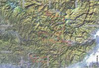 Cronica Cercetărilor Arheologice din România, Campania 2000. Raportul nr. 174, Roşia Montană, La Hop-Găuri<br /><a href='http://foto.cimec.ro/cronica/2000/174/satelit.jpg' target=_blank>Priveşte aceeaşi imagine într-o fereastră nouă</a>