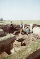 Chronicle of the Archaeological Excavations in Romania, 2001 Campaign. Report no. 2, Adâncata, Imaş<br /><a href='http://foto.cimec.ro/cronica/2001/002/t2-central-demontare-aafasfs.jpg' target=_blank>Display the same picture in a new window</a>