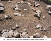 Chronicle of the Archaeological Excavations in Romania, 2003 Campaign. Report no. 160, Roşia Montană, Jig (Văidoaia)<br /><a href='http://foto.cimec.ro/cronica/2003/160/rosia-montana-jig-3-mnir.JPG' target=_blank>Display the same picture in a new window</a>
