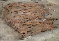 Chronicle of the Archaeological Excavations in Romania, 2008 Campaign. Report no. 68, Poduri, Dealul Ghindarului (Rusăieşti)<br /><a href='http://foto.cimec.ro/cronica/2008/068/fig-01-vedere-generala-dinspre-ne-asupra-locuintei-7.jpg' target=_blank>Display the same picture in a new window</a>