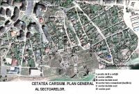 Chronicle of the Archaeological Excavations in Romania, 2011 Campaign. Report no. 30, Hârşova, La Cetate<br /><a href='http://foto.cimec.ro/cronica/2011/030/1-Santierul-Harsova-Cetate-Planul-sectoarelor.jpg' target=_blank>Display the same picture in a new window</a>