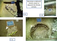 Chronicle of the Archaeological Excavations in Romania, 2015 Campaign. Report no. 83, Capidava, Cetate.<br /> Sector sector-X.<br /><a href='http://foto.cimec.ro/cronica/2015/083-Capidava/pl-6-extramuros-morminte-de-inhumatie-cu-defunctii-depusi-in.jpg' target=_blank>Display the same picture in a new window</a>