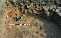 Chronicle of the Archaeological Excavations in Romania, 2019 Campaign. Report no. 125, Istria, Cetate<br /><a href='http://foto.cimec.ro/cronica/2019/01-sistematice/125-istria-ct-sector-acs-s/fig-9-perete-de-chirpici-49004.JPG' target=_blank>Display the same picture in a new window</a>